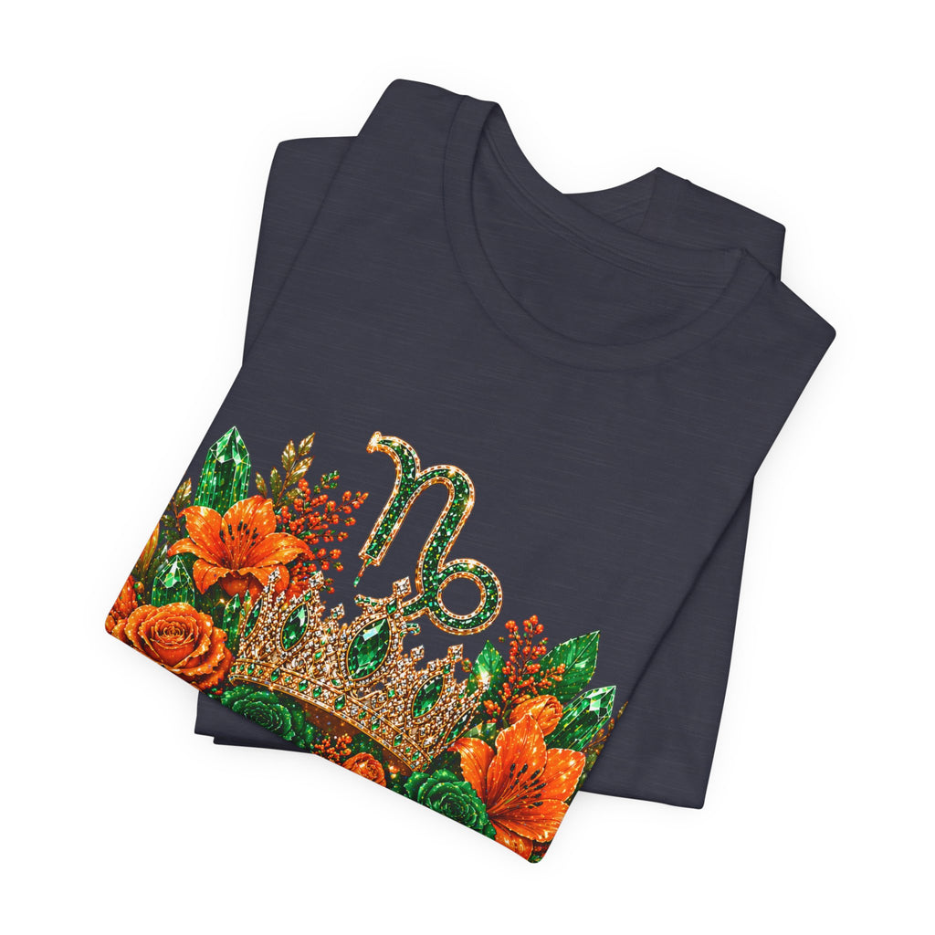 Feminine Capricorn Zodiac Design Tee | Capricorn Constellation Astrology Shirt