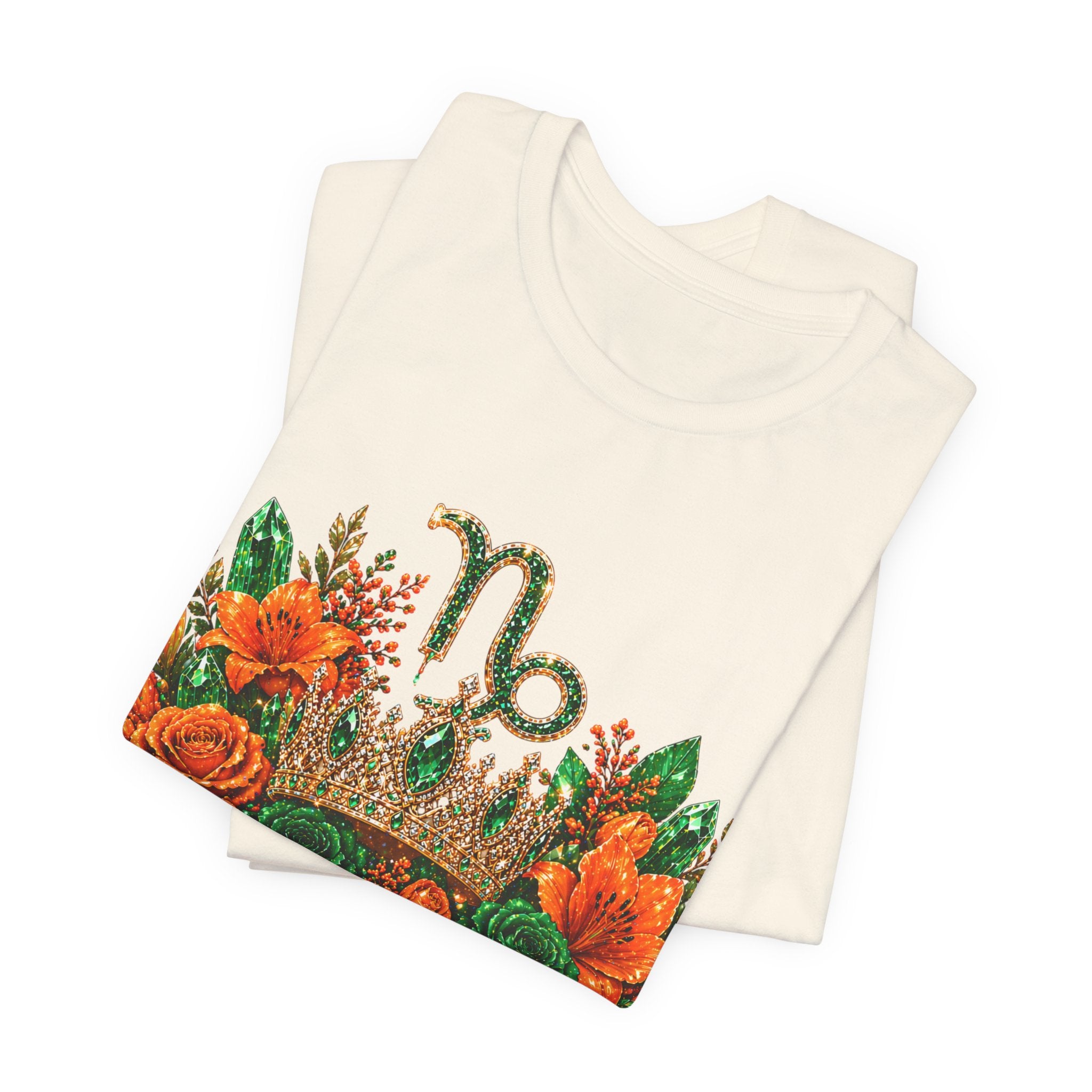 Feminine Capricorn Zodiac Design Tee | Capricorn Constellation Astrology Shirt