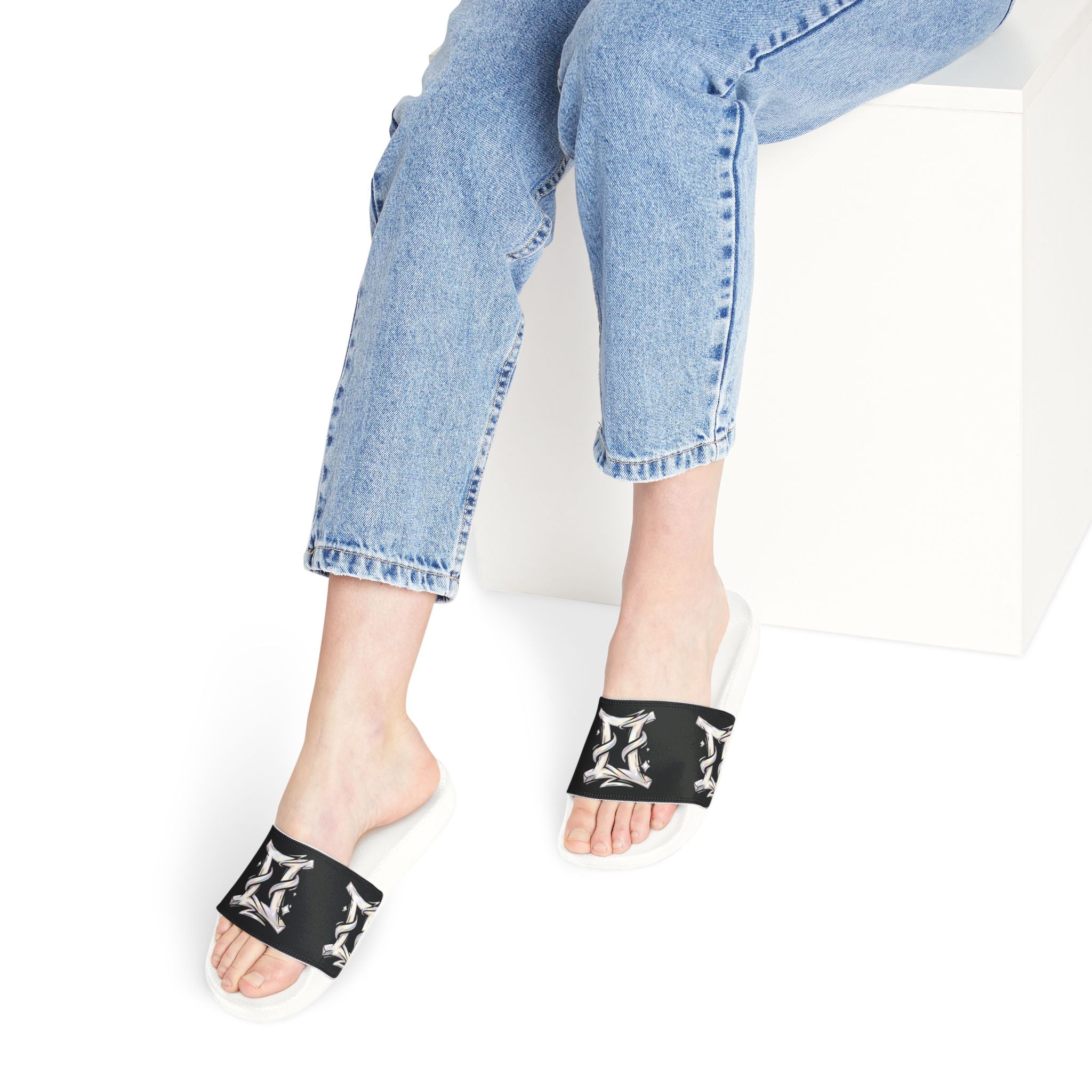 Women’s Slide Sandals with Zodiac Strap (Gemini)