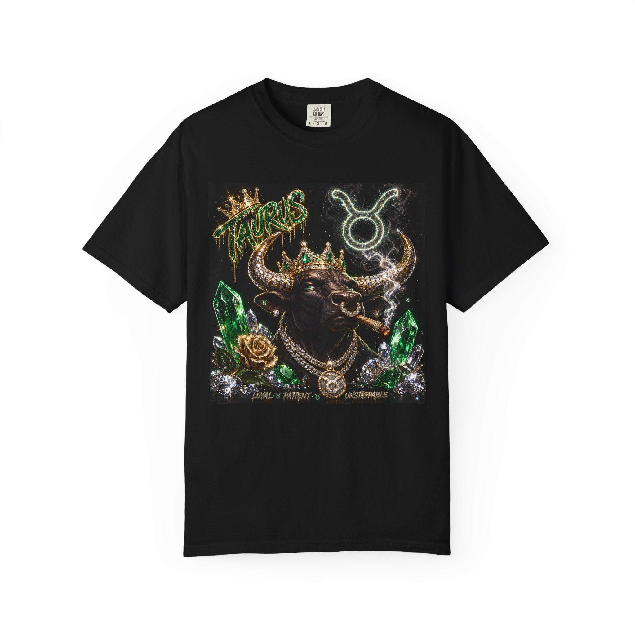 Taurus Energy Skull Shirt | Blk Graphic Tee