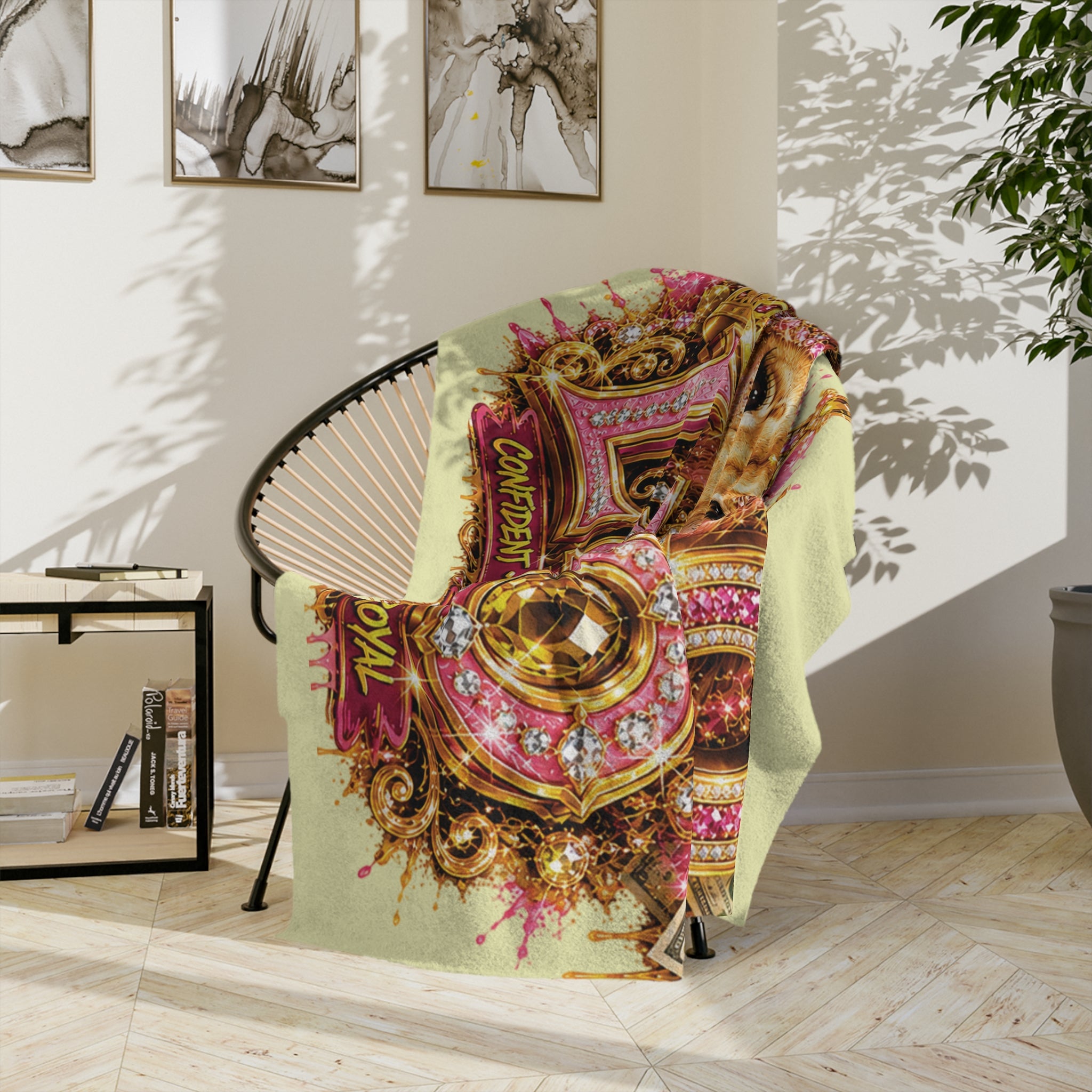 Leo Zodiac Velvet Blanket — Regal Lion Astrology Throw (Confident • Loyal • Magnetic • Royal)