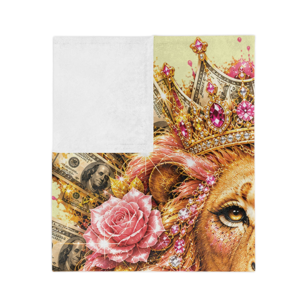 Leo Zodiac Velvet Blanket — Regal Lion Astrology Throw (Confident • Loyal • Magnetic • Royal)