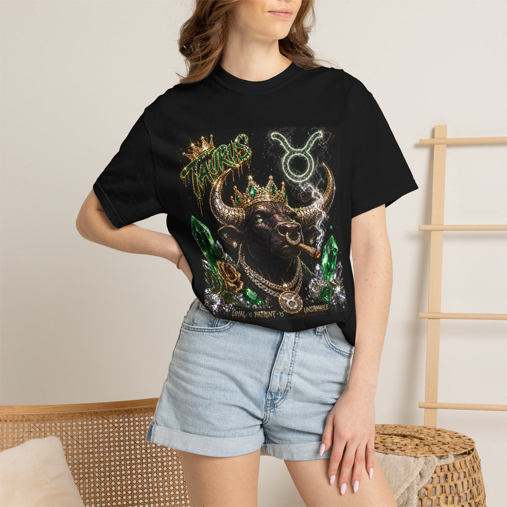 Taurus Energy Skull Shirt | Blk Graphic Tee