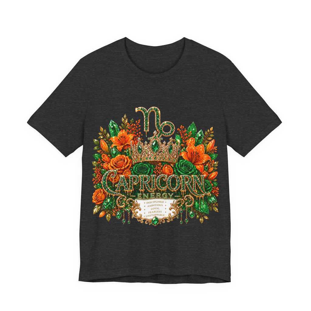 Feminine Capricorn Zodiac Design Tee | Capricorn Constellation Astrology Shirt