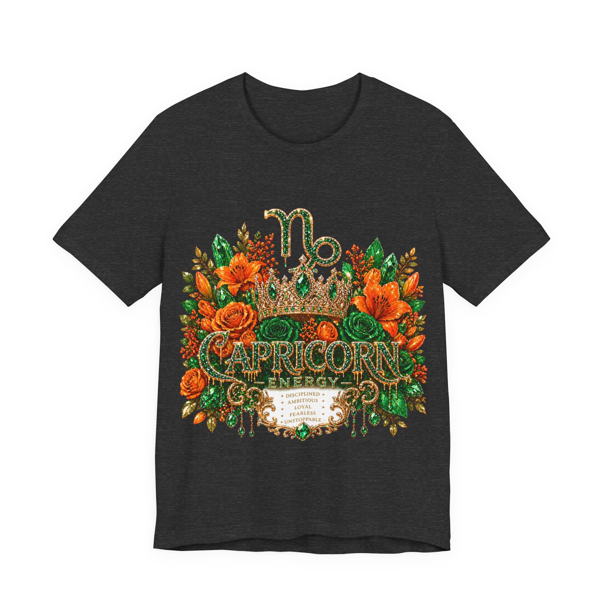 Feminine Capricorn Zodiac Design Tee | Capricorn Constellation Astrology Shirt