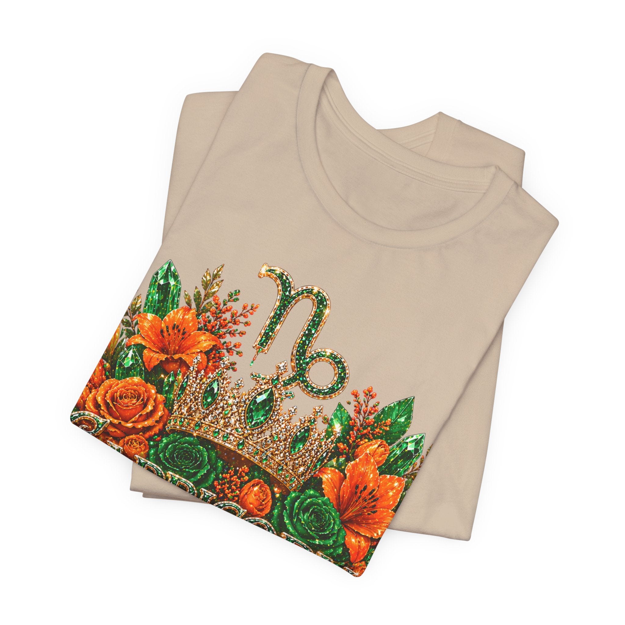 Feminine Capricorn Zodiac Design Tee | Capricorn Constellation Astrology Shirt