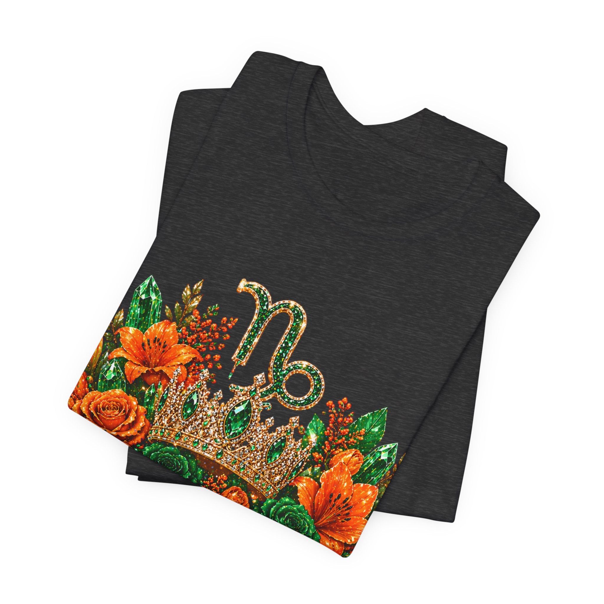 Feminine Capricorn Zodiac Design Tee | Capricorn Constellation Astrology Shirt