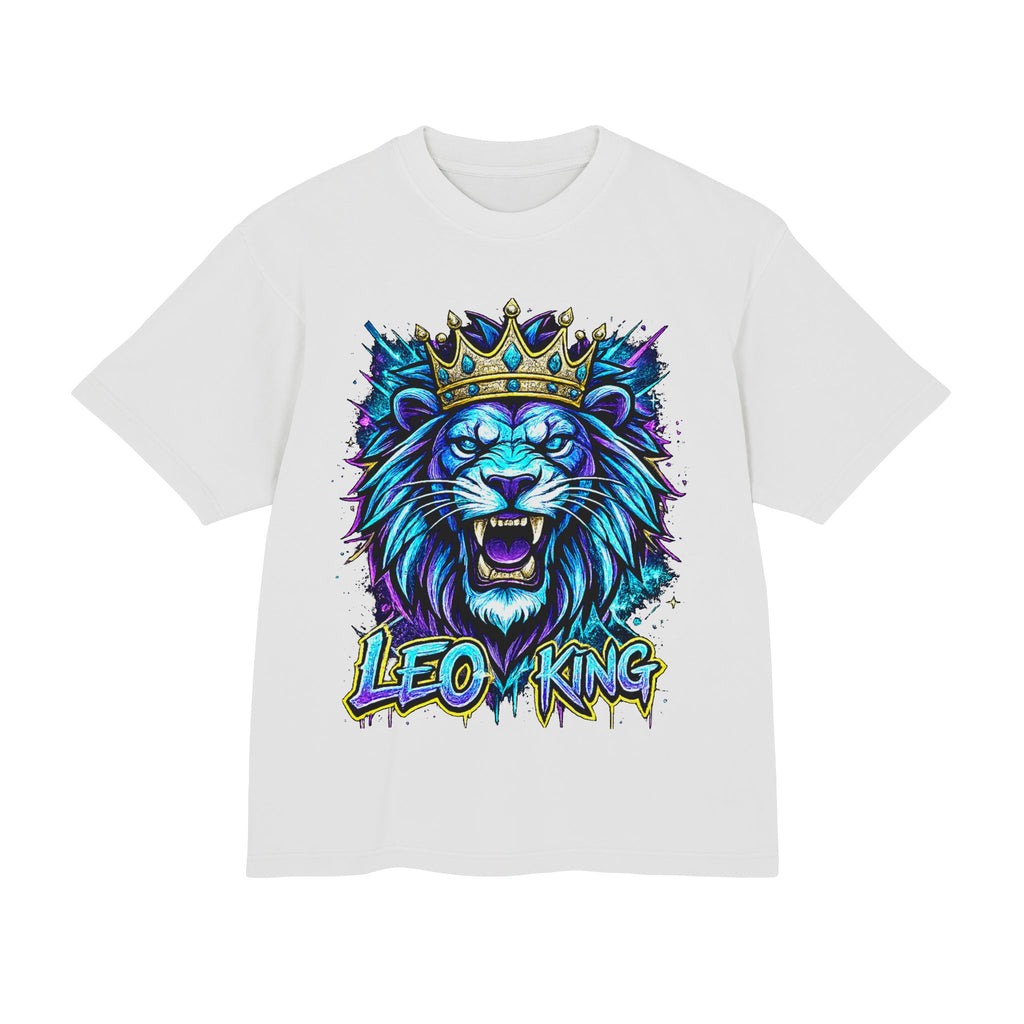 Leo King Lion Graphic Tee — Bold Crowned Lion Streetwear T-Shirt