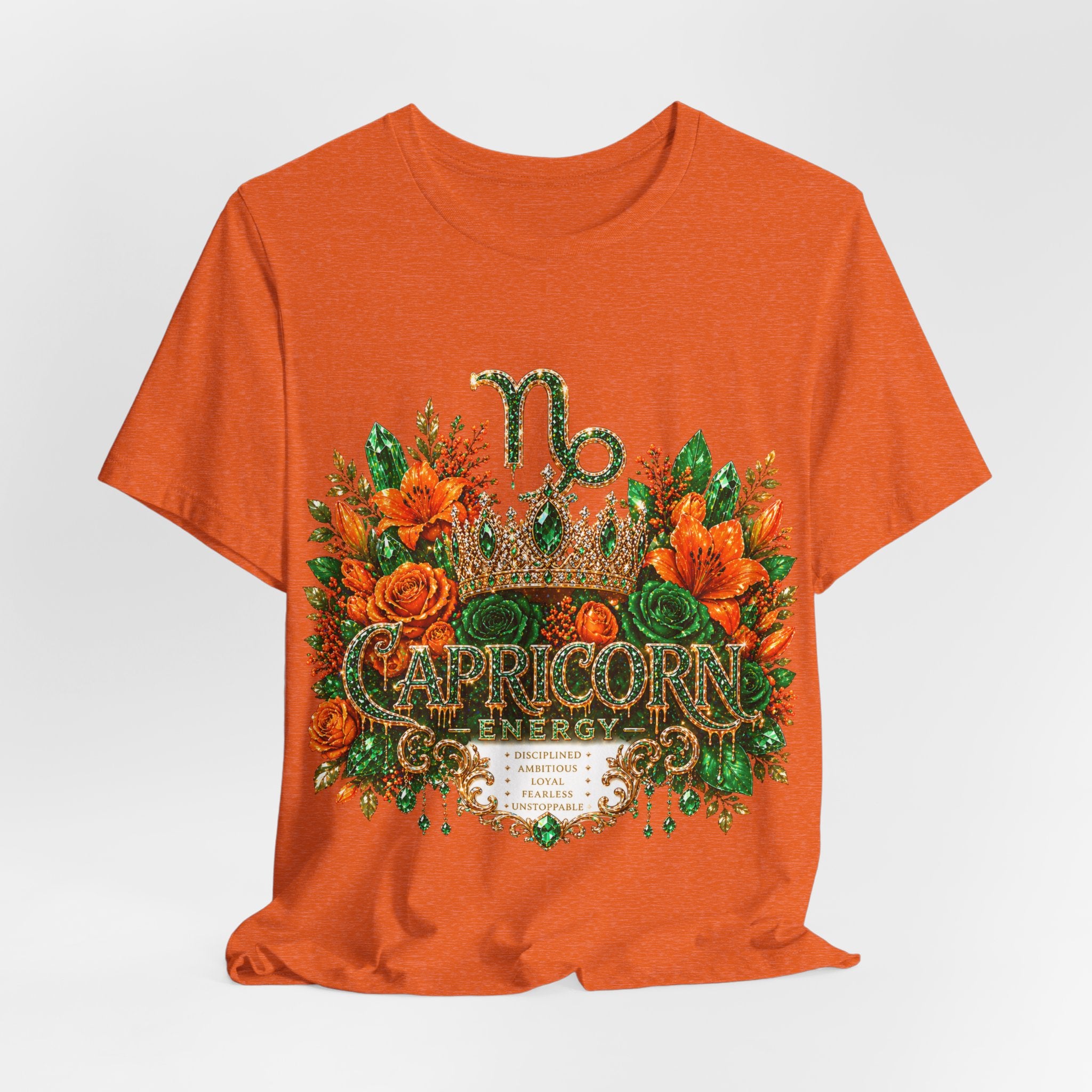 Feminine Capricorn Zodiac Design Tee | Capricorn Constellation Astrology Shirt