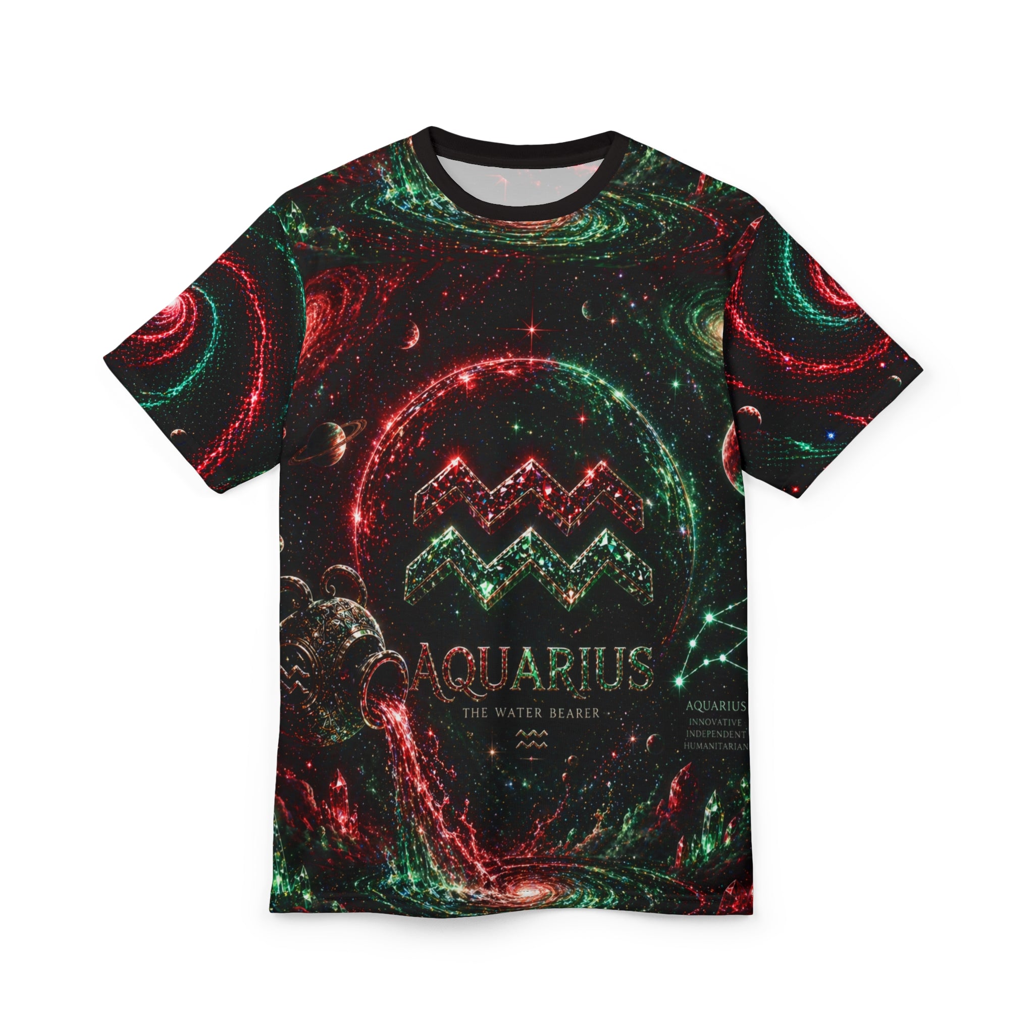 Aquarius Zodiac Tee — The Water Bearer All-Over Print Shirt