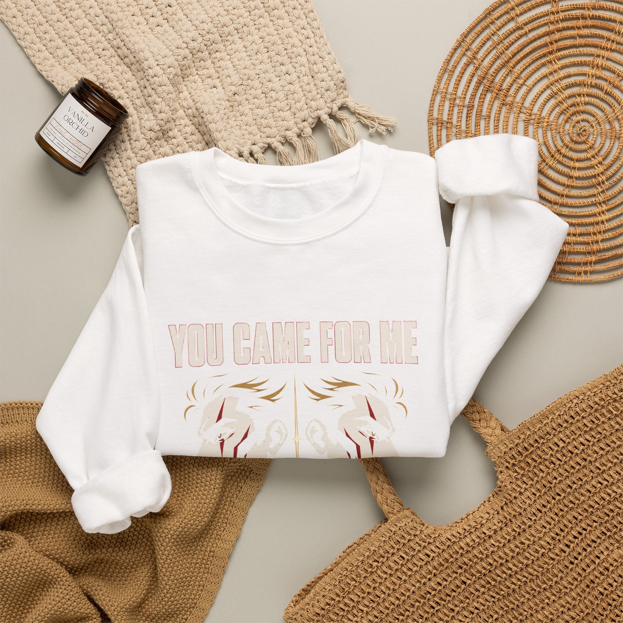 Feral Unhinged Text Crewneck Sweatshirt | chaotic, quirky humor