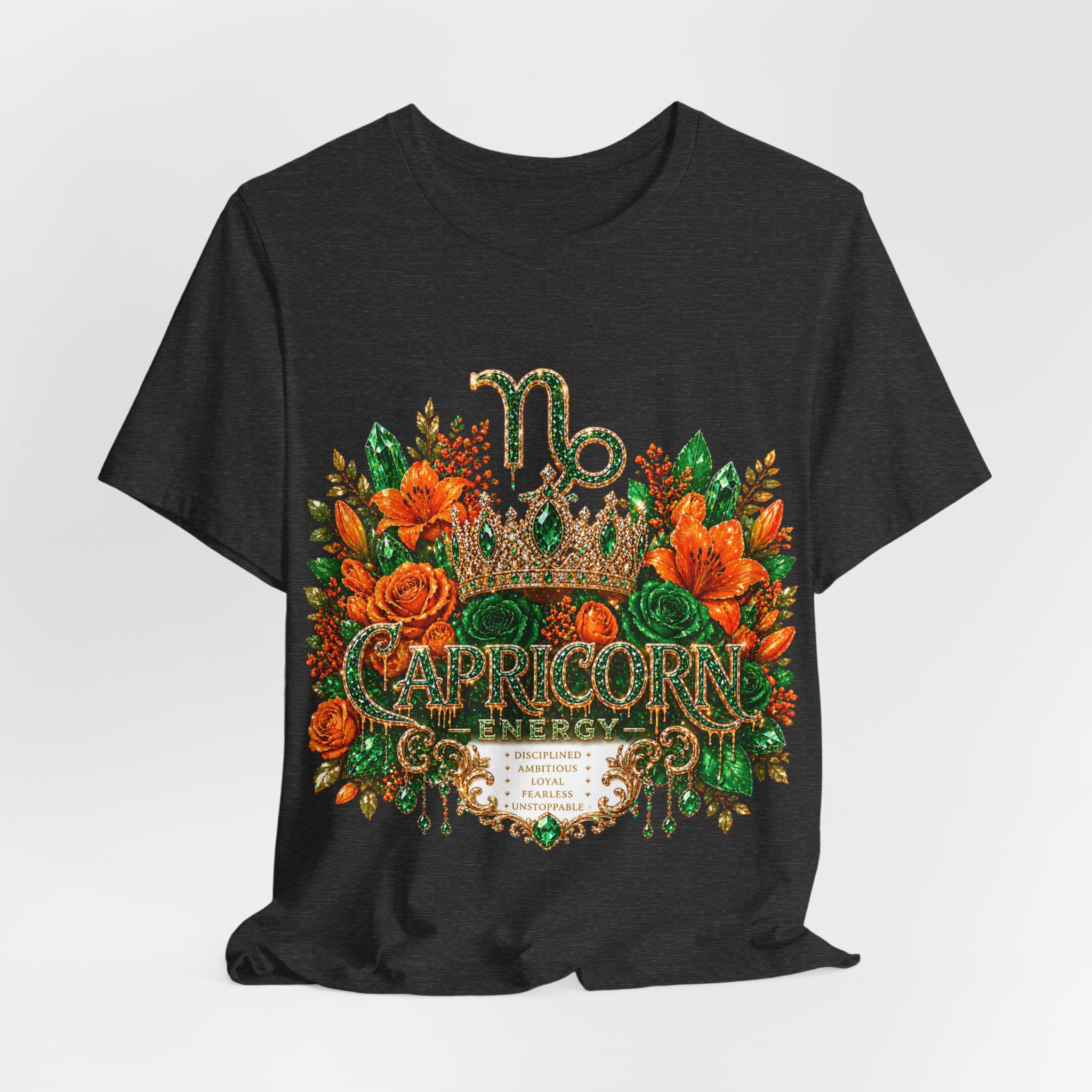 Feminine Capricorn Zodiac Design Tee | Capricorn Constellation Astrology Shirt
